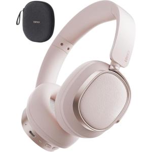 imageEdifier ES850NB Active Noise Cancelling Headphones Over Ear Bluetooth Headset 92H Playtime Wired ampamp Wireless HiRes Audio Certified Fast Charging Clear Calls for Home Office Travel BlackPink
