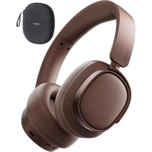 imageEdifier ES850NB Active Noise Cancelling Headphones Over Ear Bluetooth Headset 92H Playtime Wired ampamp Wireless HiRes Audio Certified Fast Charging Clear Calls for Home Office Travel BlackBrown