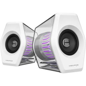 imageEdifier G2000PRO 64W Desktop 20 Computer Gaming Speakers for PC Laptop Mac Woofer Bluetooth USB 35mm AUX Inputs RGB Lights Multimedia Speakers BlackWhite