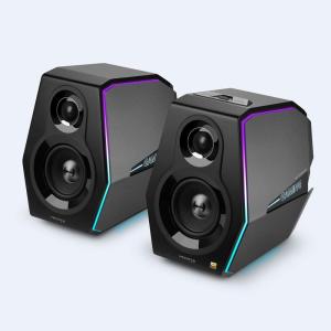 imageEdifier G5000 Computer Gaming Speakers 88W RMS Powered HiRes Audio Wireless Desktop Speakers Bluetooth 35mm AUX USB Optical Coaxial Inputs for PCPS4PS5LaptopTV RGB Light