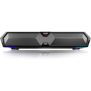 imageEdifier MG300 Computer Sound Bar Loud Speakers with Deep Bass  Switch RGB Builtin Microphone for Gaming Speakers Wireless Bluetooth 53 ampamp USB Adapter PC Sound Bar for Desktop