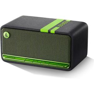 imageEdifier MP230 Portable Bluetooth Speaker Wireless Speaker with Stereo Sound for Outdoor Travel 10Hour Playtime Supports USB SoundcardMicro SD 20W RMS  Black Greenblack