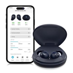 imageEdifier Mini Hearing Aids Bluetooth Hearing Aids for Seniors Rechargeable OTC Smart Hearing Aid with Noise Cancellation Comfortable Fit and Nearly Invisible App Control Superior Sound Quality
