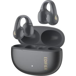 imageEdifier R1 OpenEar True Wireless Earbuds Bluetooth 54 ClipOn Headphones AI Clear Calls LeftRight Interchangeable 28H Playtime Fast Charging Multipoint Connection App Control IP56 Gray