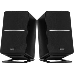 imageEdifier R1280DBs Active Bluetooth Bookshelf Speakers with 7quot Stands Combo Pack  Optical Input  20 Wireless Studio Monitor Speaker  42W RMS with Subwoofer Line Out  Black