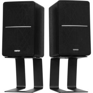 imageEdifier R1280DBs Active Bluetooth Bookshelf Speakers with Stands Combo Pack  Optical Input  20 Wireless Studio Monitor Speaker  42W RMS with Subwoofer Line Out  Black