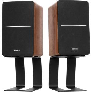 imageEdifier R1280T Powered Bookshelf Speakers with Stands Combo Pack  20 Active Near Field Monitors  Studio Monitor Speaker  Wooden Enclosure  42 Watts RMS
