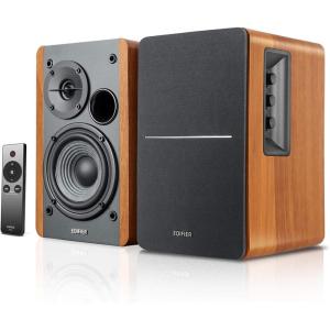 imageEdifier R1280Ts Powered Bookshelf Speakers  20 Stereo Active Near Field Monitors  Studio Monitor Speaker  42 Watts RMS with Subwoofer Line Out  Wooden Enclosure20 Stereo Active Near Field Monitors
