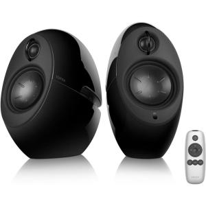 imageEdifier e25HD PC Speakers with Passive Bass Radiators ampamp Bluetooth 53 LDAC for Desktop  Optical Input 74W Near Field Powered Bookshelf HiRes Speakers with 24bit96KHz Wired ampamp 990Kbps WirelessBlack