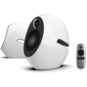 imageEdifier e25HD PC Speakers with Passive Bass Radiators ampamp Bluetooth 53 LDAC for Desktop  Optical Input 74W Near Field Powered Bookshelf HiRes Speakers with 24bit96KHz Wired ampamp 990Kbps WirelessWhite