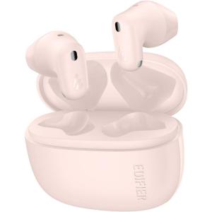 imageEdifier X1 Lite True Wireless Earbuds Bluetooth 54 Earphones with 26 Hours Playtime Single Mic AI for Clear Calls IP54 Sweat Resistant Low Latency Headphones Supports Fast ChargingPink