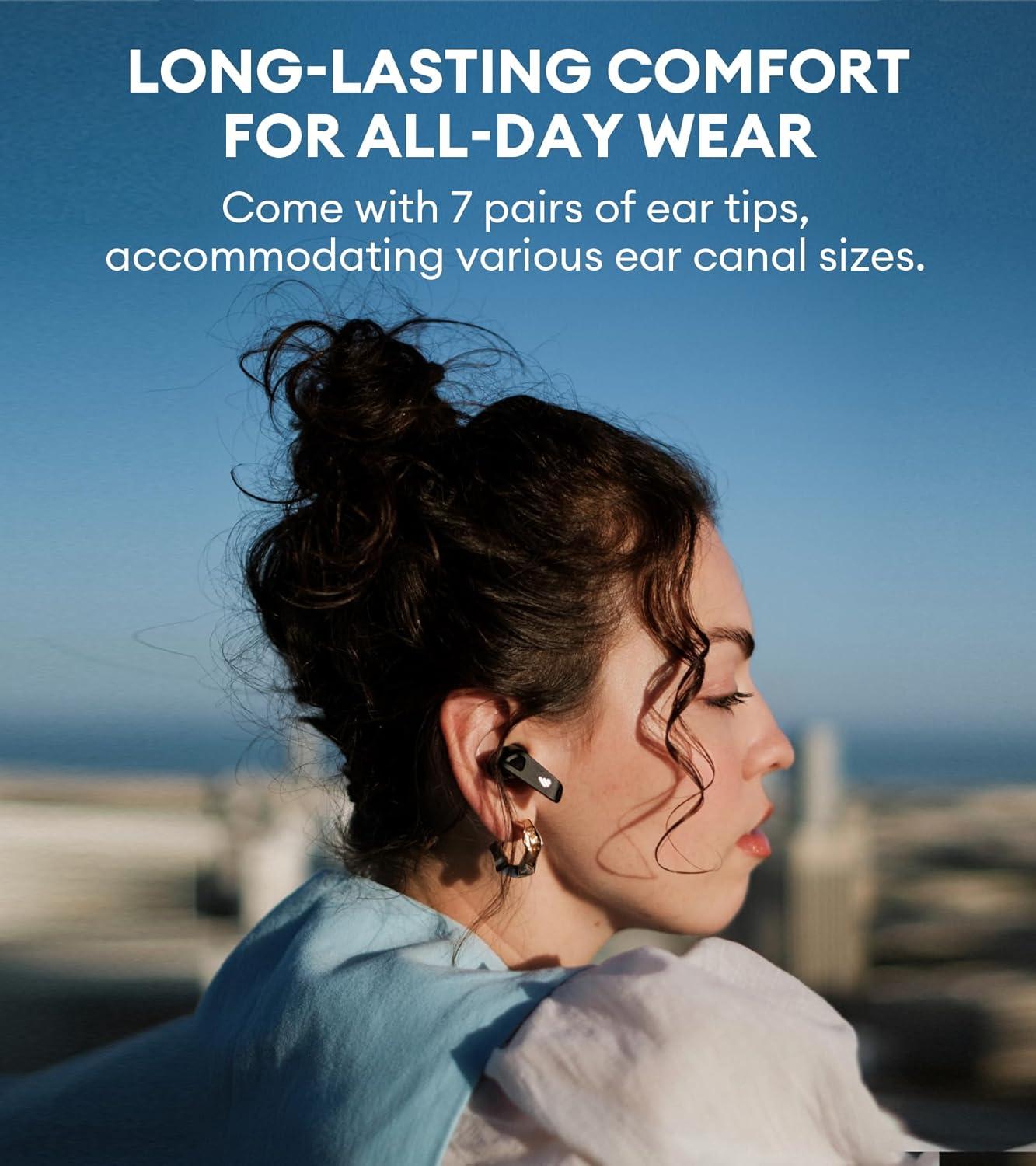 imageEdifier NeoBuds Pro 2 MultiChannel Active Noise Cancellation Earbuds with Spatial Audio HiRes Sound LDAC ampamp LHDC AAC 8 Mics for Clear Calls Bluetooth 53 Fast Charging App Customization BlackBlack