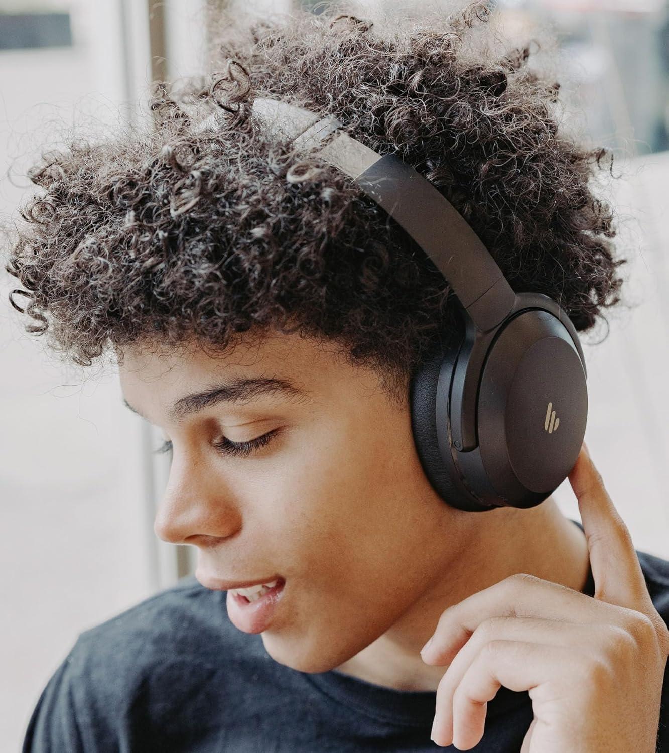 imageEdifier WH700NB Pro Wireless OverEar Headphones with Active Noise Cancellation HiRes Audio Bluetooth V54 MultiPoint Connection Al Clear Calls Fast Charging Foldable  BlackBlack