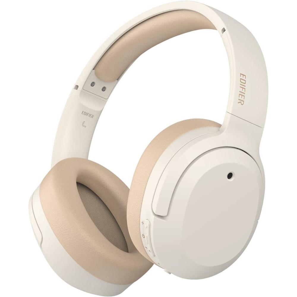 imageEdifier W820NB Plus Hybrid Active Noise Cancelling Headphones  LDAC Codec  HiRes Audio Wireless ampamp Wired  Fast Charge  Over Ear Bluetooth V52 Headphones for TravelHomeOffice Ivory Renewed