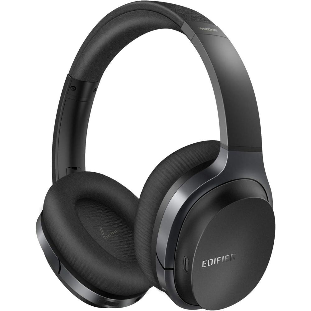imageEdifier W860NB Wireless Active Noise Cancelling Headphones with Microphone Hybrid ANC Bluetooth Earphones with Touch Control for TV Computer Cellphones