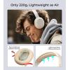 imageEdifier W820NB Plus Hybrid Active Noise Cancelling Headphones  LDAC Codec  HiRes Audio Wireless ampamp Wired  Fast Charge  Over Ear Bluetooth V52 Headphones for TravelHomeOffice Ivory Renewed