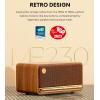 imageEdifier MP230 Portable Bluetooth Speaker Wireless Speaker with Stereo Sound for Home ampamp Outdoor Travel 9h Playtime Supports AUX USBC TF Card 20W RMS  Classic Wooden