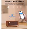 imageEdifier MP230 Portable Bluetooth Speaker Wireless Speaker with Stereo Sound for Home ampamp Outdoor Travel 9h Playtime Supports AUX USBC TF Card 20W RMS  Classic Wooden