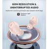 imageEdifier TWS1 PRO True Wireless Earbuds  Bluetooth V52  AptXAdaptive  Qualcomm CVC TM 80 Noise Cancellation  42H Playtime  IP65 Waterproof  USB C  Builtin Dual Microphones PinkPink