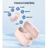 imageEdifier TWS1 PRO True Wireless Earbuds  Bluetooth V52  AptXAdaptive  Qualcomm CVC TM 80 Noise Cancellation  42H Playtime  IP65 Waterproof  USB C  Builtin Dual Microphones PinkPink