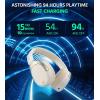 imageEdifier W830NB Wireless Over Ear Headphones with 45dB Active Noise Cancelling 94H Playtime LDAC HiRes Sound Spatial Audio Fast Charging Multipoint Connection Bluetooth V54  Ivory Renewed