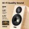 imageEdifier S880DB MKII HiFi Bookshelf Speakers Premium 20 Active Speaker System 88W RMS HiRes Audio with LDAC BluetoothUSBCOpticalCoaxialRCA Input Subwoofer Output Dark WoodWhite