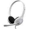 imageEdifier K550 Computer Headphones with Mic HiFi Sound OverEar Headset with 30MM Neodymium Units for Call Center or Reception  WhiteWhite