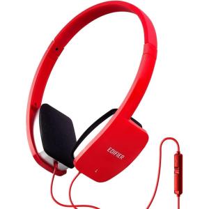 imageEdifier K680 Stylish OverEar Computer Headset  Perfect for Gaming and Music  Red