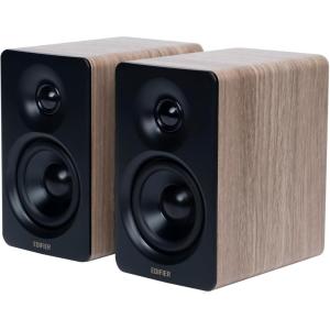 imageEdifier M60 Multimedia Speaker Bluetooth 53 66W RMS HiRes Audio ampamp HiRes Wireless Audio LDAC3quot Mid Bass ampamp 1quot Tweeter USBC ampamp Aux Inputs Compact Desktop Speaker  Classic Oak RenewedClassic Oak